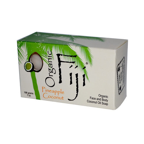 Organic Fiji Face And Body Soap, Pineapple Coconut Oil - 7 Oz